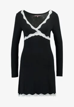 Anna Field HEIDI LONG SLEEVES VISCOSE NIGHTDRESS - Nachthemd - Black -Anna Field Verkäufe 32fa00dfae104f94a6dcda686bd2fdf8