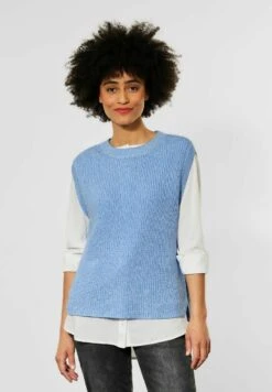 STREET ONE ÄRMELLOSER - Strickpullover - Blau -Anna Field Verkäufe 3bed55c5429c4b149fa257d967037efb 1