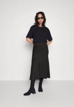 FLARE GABRIEL SHINE MIDI SKIRT - A-Linien-Rock - Deep Coal -Anna Field Verkäufe 4b6a7e3cb48442eaa47134707bb2fba7
