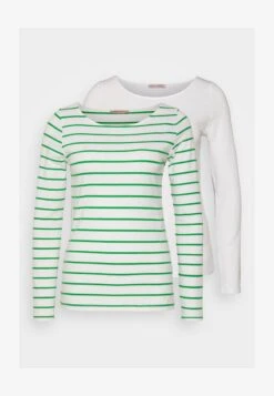 Anna Field 2 PACK - Langarmshirt - White/green -Anna Field Verkäufe 6aa0aa3b9ccd4732866c62789425ac08