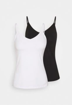 Anna Field 2 PACK - Top - White/black -Anna Field Verkäufe 82768e9c0f0649f69dfbab1e305feefe