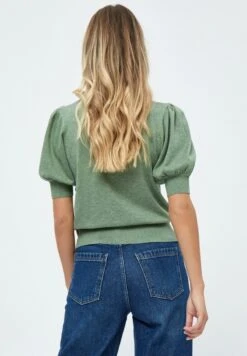 Minus LIVA - T-Shirt Basic - Basil Green Melange -Anna Field Verkäufe ac998805345349a1808cbb097944d82d