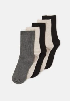 Anna Field 5 PACK - Socken - Beige/black/grey -Anna Field Verkäufe dea7449edcb441f7b7474480476e34b4 1
